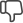 Thumbs-down dislike icon